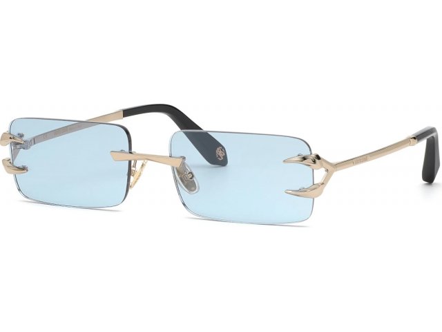 ROBERTO CAVALLI SRC023 94C,  shiny light gold, blue