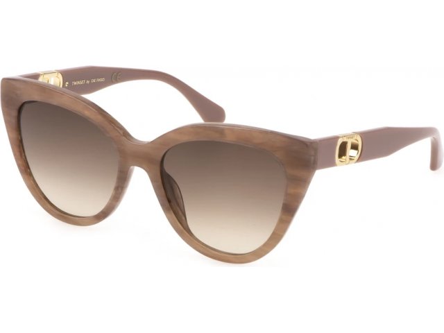 TWINSET STW001 6Z8,  opal fuxia+marbled pink, brown gradient