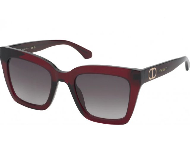 TWINSET STW019 AFD,  shiny transp.raspberry, brown gradient brown