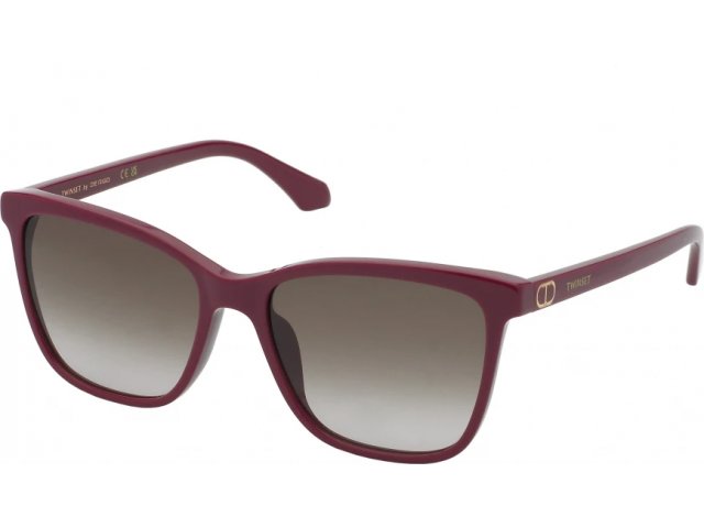 TWINSET STW021 2GH,  shiny full red, brown gradient brown