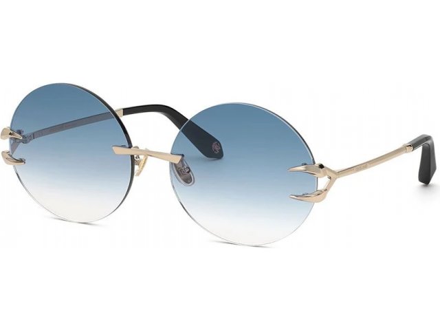 ROBERTO CAVALLI SRC006 94B,  shiny light gold, blue gradient