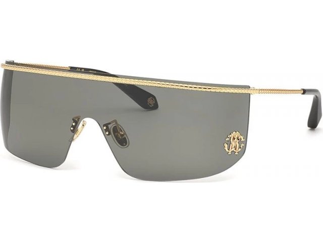 ROBERTO CAVALLI SRC012M 300,  shiny total rose gold, smoke