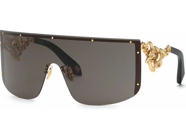 ROBERTO CAVALLI SRC015M 300,  shiny total rose gold, smoke