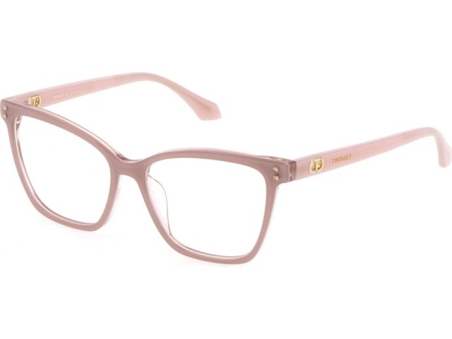 TWINSET VTW006 1AC,  antique pink top+trasparent po, clear