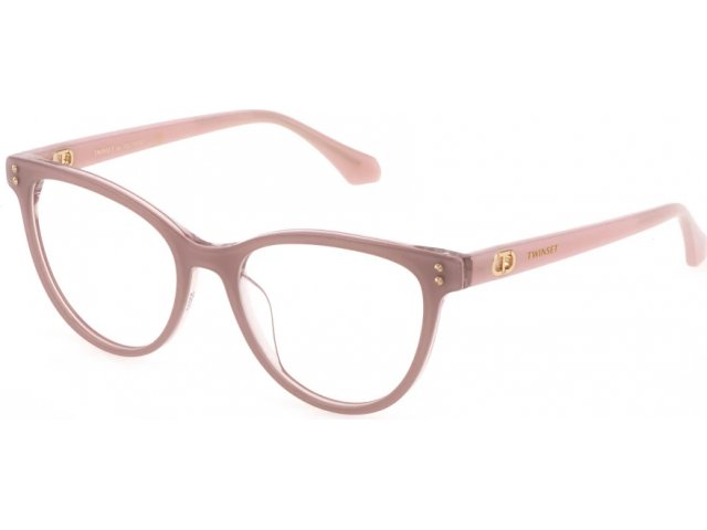TWINSET VTW007 1AC,  antique pink top+trasparent po, clear
