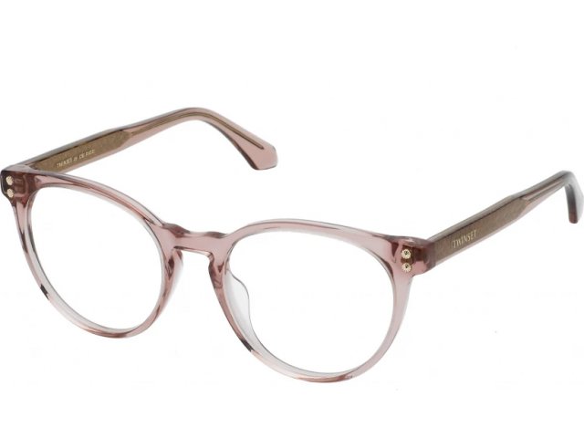 TWINSET VTW012V 96D,  shiny transp.antique pink, clear