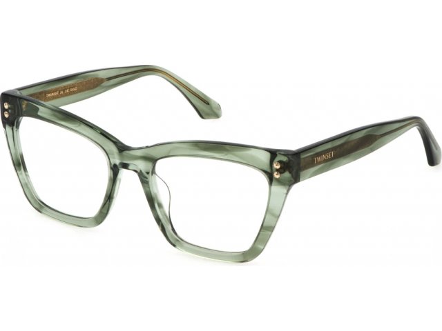 TWINSET VTW013V VBT,  trasp.striped green, clear