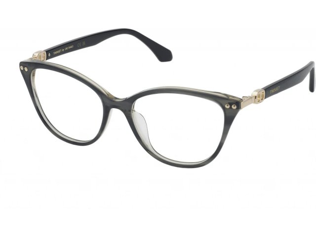 TWINSET VTW014 7HI,  shiny striped grey/brown, clear