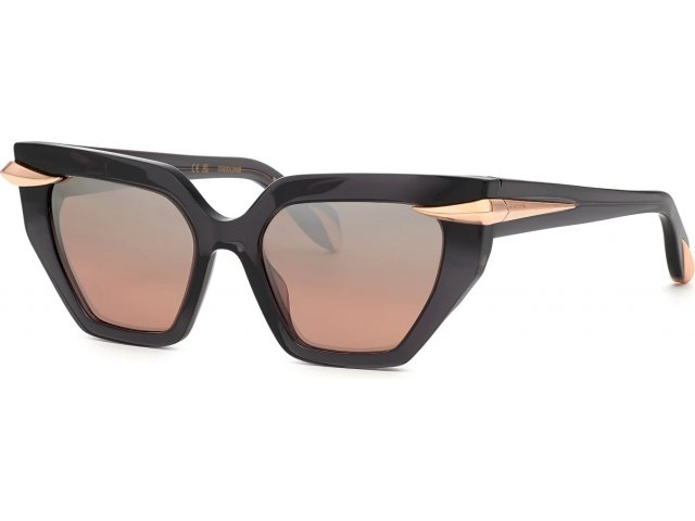 ROBERTO CAVALLI SRC001M 05X,  grigio scuro trasparente 705x, pink/mirror pink