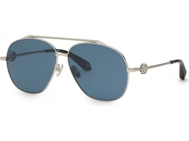 ROBERTO CAVALLI SRC008V 579,  shiny full palladium, blue