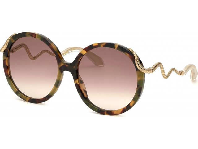 ROBERTO CAVALLI SRC004M AGG,  shiny vintage havana, brown gradient brown