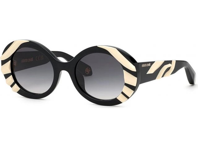 ROBERTO CAVALLI SRC010V 00Y,  shiny black, smoke gradient