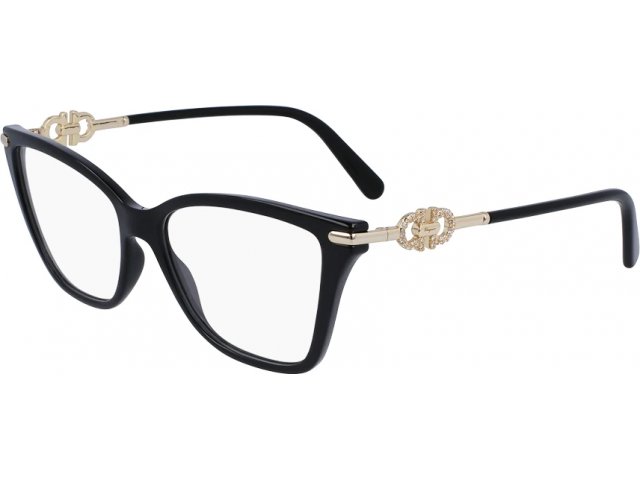 SALVATORE FERRAGAMO SF2949R 001,  BLACK, CLEAR