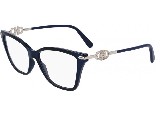 SALVATORE FERRAGAMO SF2949R 432,  TRANSPARENT BLUE, CLEAR