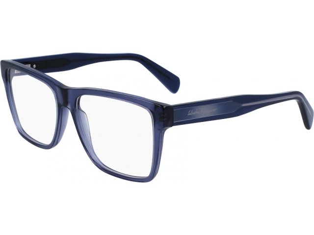 SALVATORE FERRAGAMO SF2953 420,  CRYSTAL NAVY, CLEAR