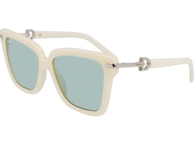 SALVATORE FERRAGAMO SF1085S 103,  IVORY, GREEN