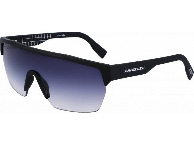 LACOSTE L989S 002,  MATTE BLACK, GREY