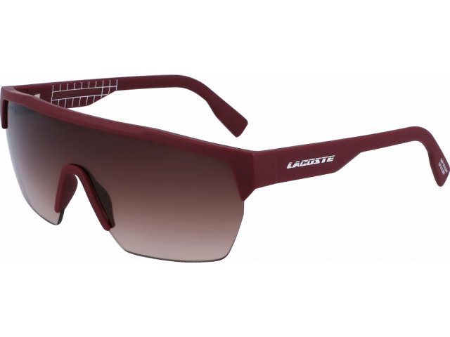 LACOSTE L989S 603,  MATTE DARK RED, BROWN