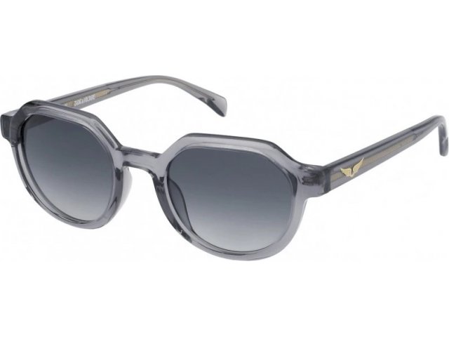 ZADIG VOLTAIRE SZV363 06A7,  SHINY TRANSP. GREY, SMOKE GRADIENT