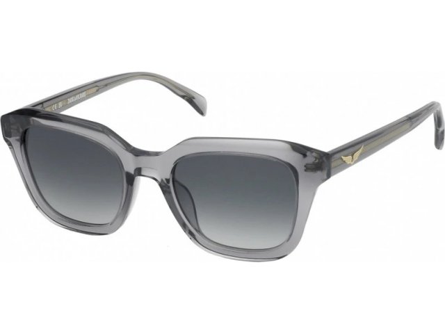 ZADIG VOLTAIRE SZV364 06A7,  SHINY TRANSP. GREY, SMOKE GRADIENT