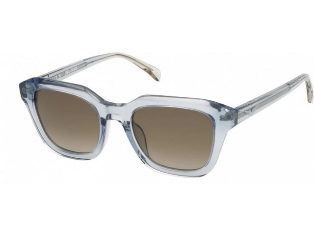 ZADIG VOLTAIRE SZV364 06N1,  SHINY TRANSP.AZURE, BROWN GRADIENT
