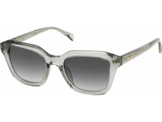 ZADIG VOLTAIRE SZV364 09RM,  SHINY GREY/GREEN, GREEN GRADIENT