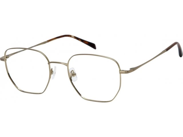 GIGI STUDIOS GINEBRA,  BRUSHED GOLD, CLEAR