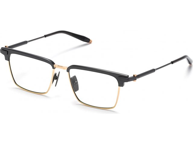 AKONI GENESIS BLK-GRY,  BRUSHED BLACK-ANTIQUED 12K GOLD - DARK CRYSTAL GREY, CLEAR