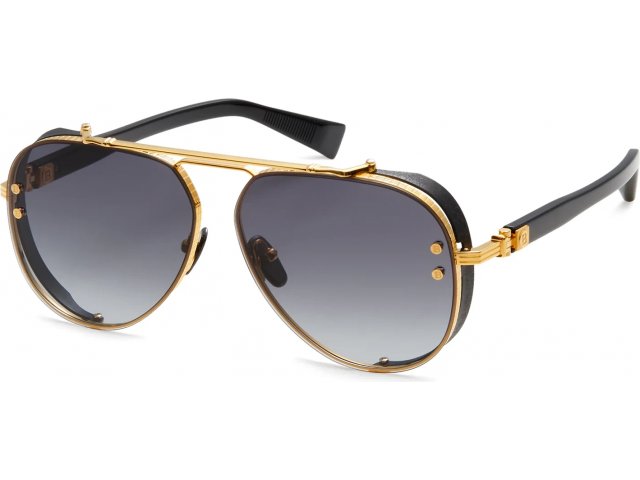 BALMAIN CAPTAINE GLD-BLK,  DARK GREY TO CLEAR, DARK GREY TO CLEAR