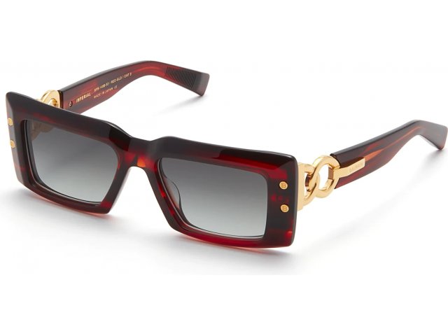 BALMAIN IMPERIAL RED - GLD,  GREY TO LIGHT GREY, GREY TO LIGHT GREY