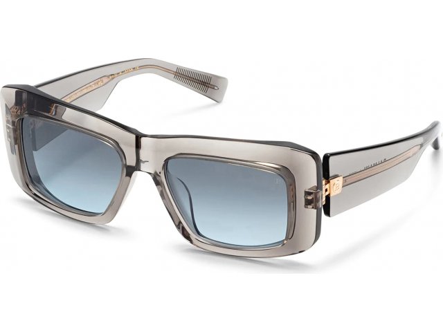 BALMAIN ENVIE GRY-GLD,  DARK GREY TO DARK BLUE W/BLACK FLASH MIRROR, DARK GREY TO DARK BLUE W/BLACK FLASH MIRROR