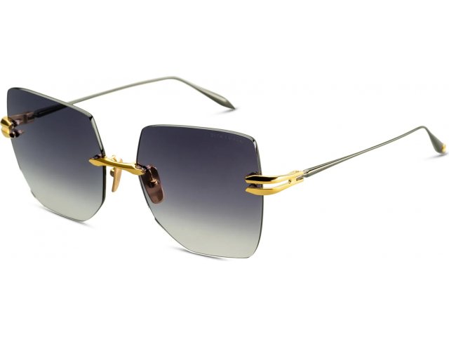 DITA EMBRA,  YELLOW GOLD - BLACK RHODIUM, DARK GREY TO CLEAR GRADIENT