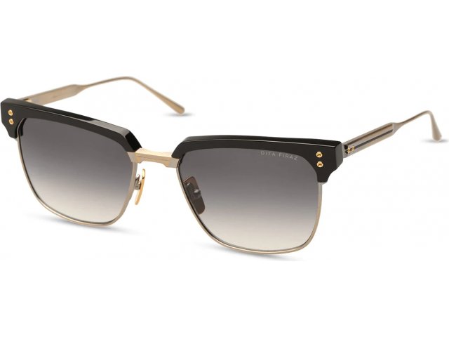 DITA FIRAZ,  ANTIQUE GOLD - BLACK, DARK GREY TO CLEAR GRADIENT