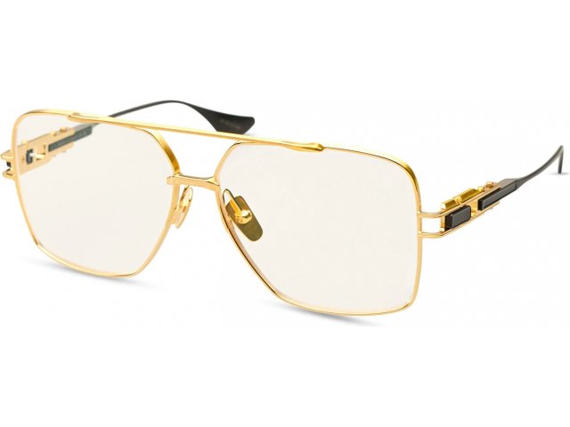DITA GRAND-EMPERIK 01,  YELLOW GOLD - MATTE BLACK, CLEAR