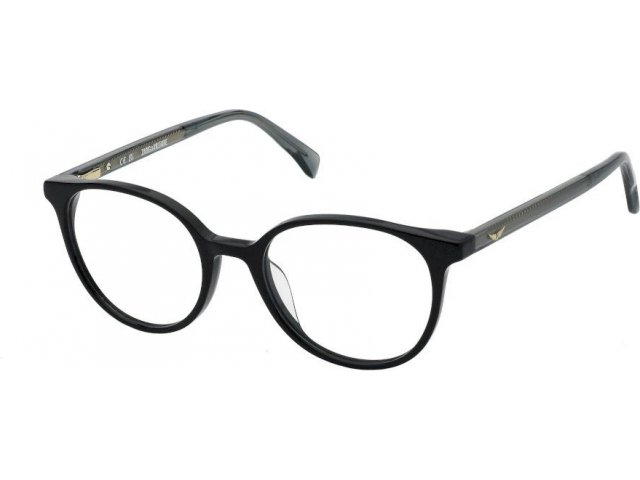 ZADIG VOLTAIRE VZV359,  SHINY BLACK, CLEAR