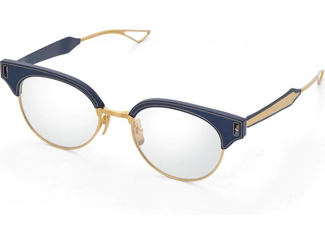 DITA BRIXA 03,  MATTE NAVY - YELLOW GOLD, CLEAR