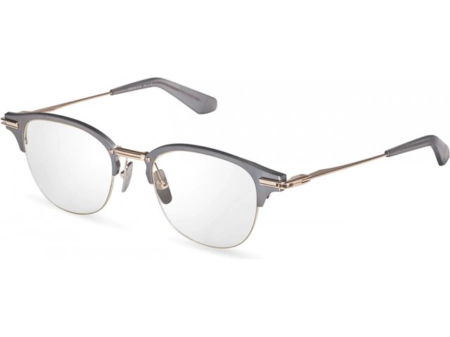 DITA IAMBIC 02,  ANTIQUE SILVER - CRYSTAL GREY, CLEAR