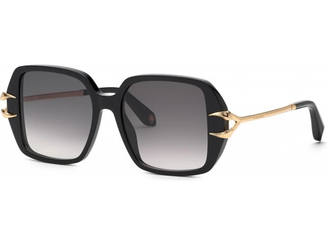 ROBERTO CAVALLI SRC030 0700,  SHINY BLACK, SMOKE GRADIENT