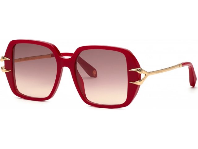 ROBERTO CAVALLI SRC030 09EZ,  SHINY FULL RED, BROWN GRADIENT BROWN