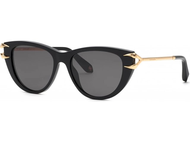 ROBERTO CAVALLI SRC031 0700,  SHINY BLACK, SMOKE