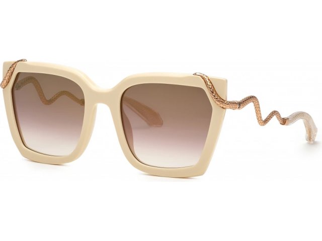 ROBERTO CAVALLI SRC034M 9X7G,  BEIGE PIENO LUCIDO, BROWN GRADIENT MIRROR GRAD.GOLD