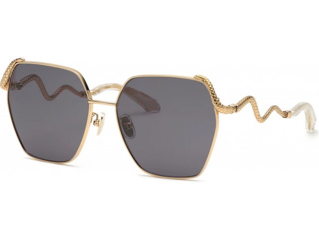 ROBERTO CAVALLI SRC035M 0300,  SHINY TOTAL ROSE GOLD, SMOKE