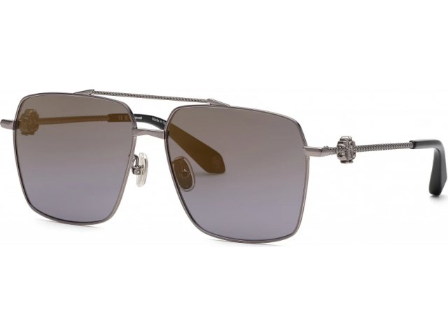 ROBERTO CAVALLI SRC036V 568G,  TOTAL SHINY GUN, SMOKE/DEG.MIRROR GOLD
