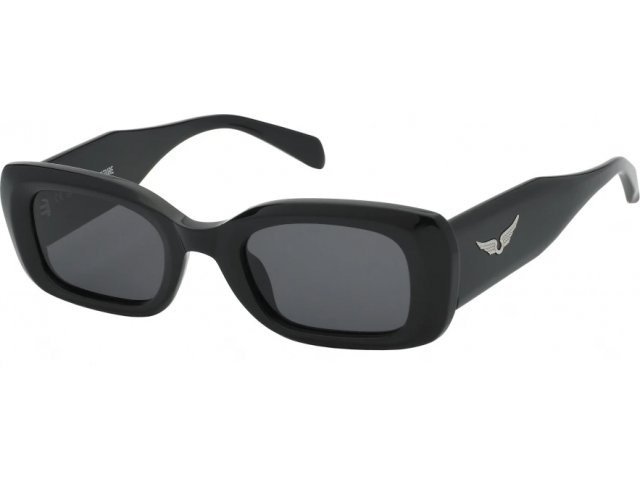 ZADIG VOLTAIRE SZV372 0700,  SHINY BLACK, SMOKE