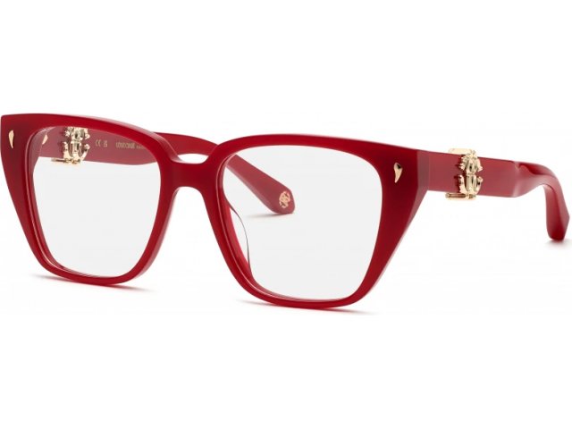 ROBERTO CAVALLI VRC046 09EZ,  SHINY FULL RED, CLEAR
