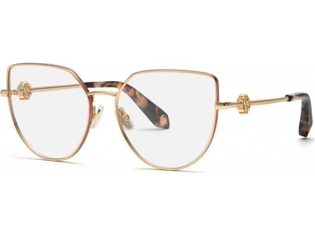ROBERTO CAVALLI VRC048 0323,  SHINY ROSE GOLD WITH PINK PART, CLEAR