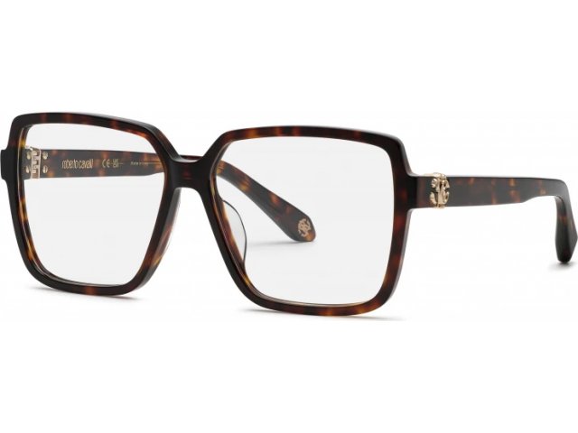 ROBERTO CAVALLI VRC050M 0743,  SHINY BROWN/YELLOW HAVANA, CLEAR