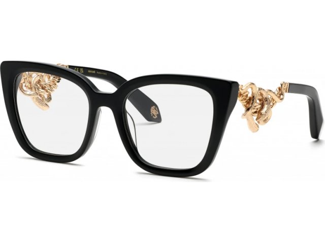 ROBERTO CAVALLI VRC051M 0700,  SHINY BLACK, CLEAR