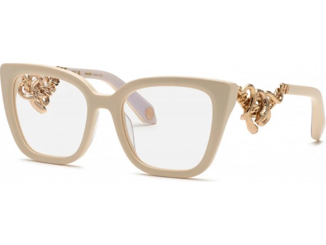 ROBERTO CAVALLI VRC051M 09X7,  SHINY FULL CREAM, CLEAR