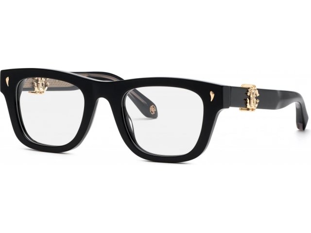 ROBERTO CAVALLI VRC052 700Y,  SHINY BLACK, CLEAR